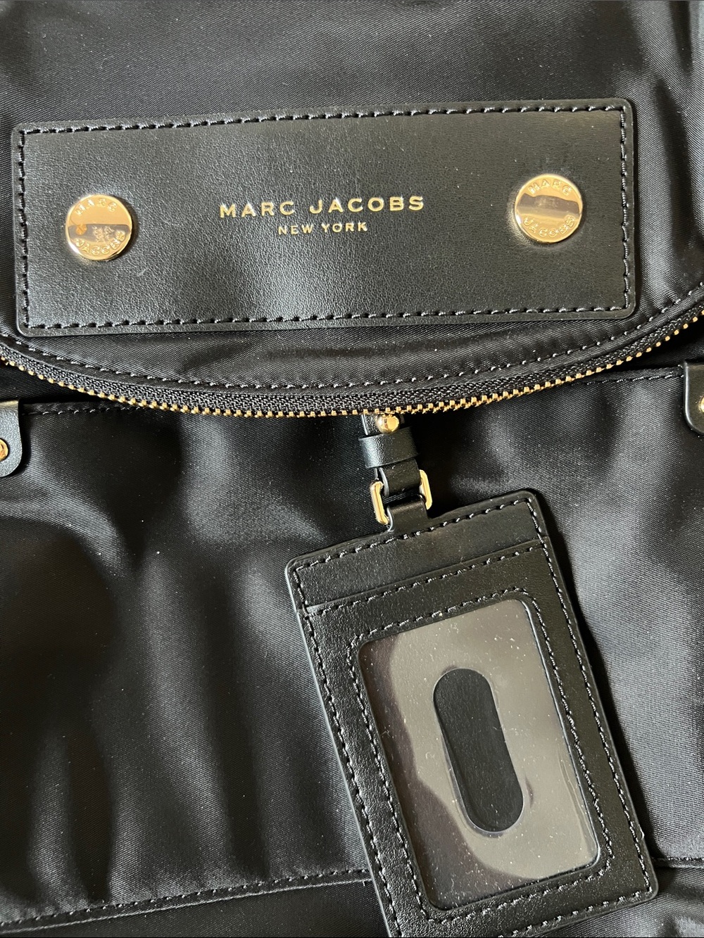 Marc Jacobs Black Nylon Crossbody with Gold Hardware - Picture 3 of 5